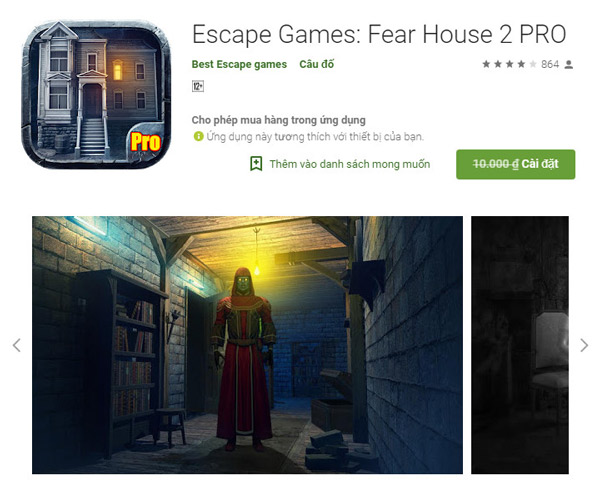 Escape Games: Fear House 2 PRO