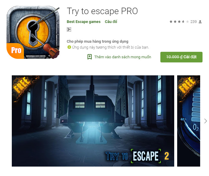 Try to escape PRO