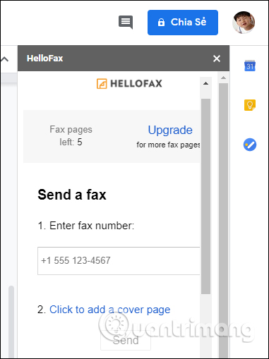 Tiện ích HelloFax