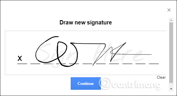 Nhập chữ ký