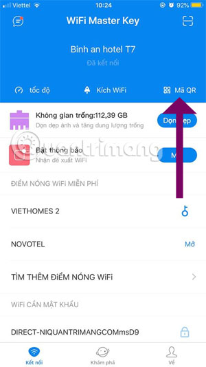 Mã QR Wifi Master Key