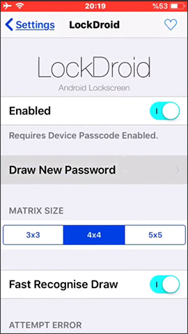 Cách tạo mở khóa iPhone kiểu hình vẽ - Kiểu mở khóa như Android