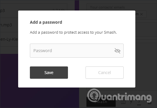 Đặt mật khẩu tải