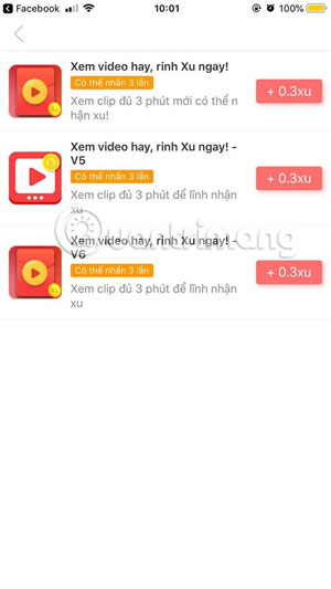 Xem Video nhận xu