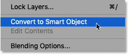 Convert to smart object