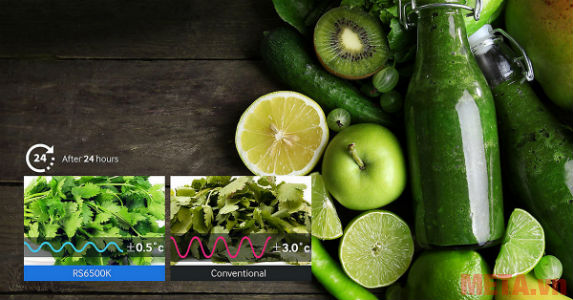 Công nghệ Precise Chef Cooling của tủ lạnh Samsung giữ cho thực phẩm tươi ngon lâu hơn.