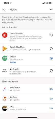 Apple Music xuất hiện trong ứng dụng Google Home