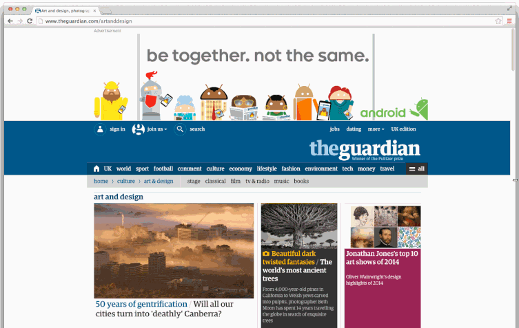 Nội dung chuyển động lên xuống để phù hợp với xu hướng của cơ thể con người 