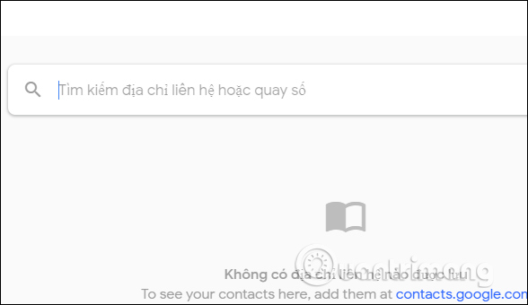 Hiện danh bạ đã lưu
