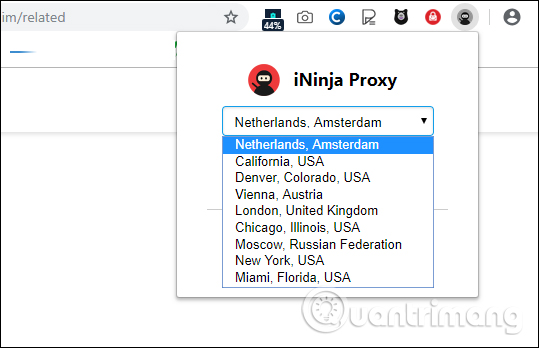 Cách dùng iNinja Proxy VPN kết nối dung lượng không giới hạn