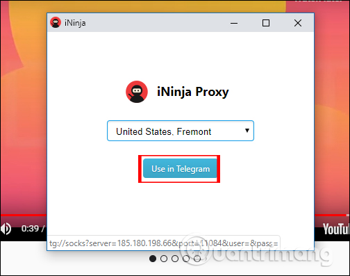 Cách dùng iNinja Proxy VPN kết nối dung lượng không giới hạn