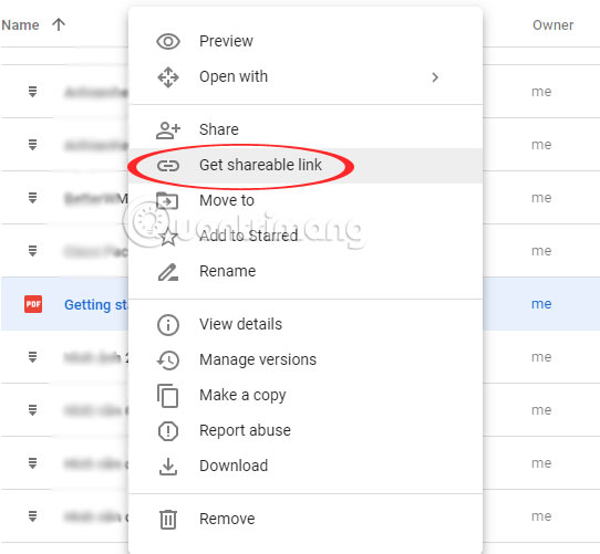 Lấy link tải file in