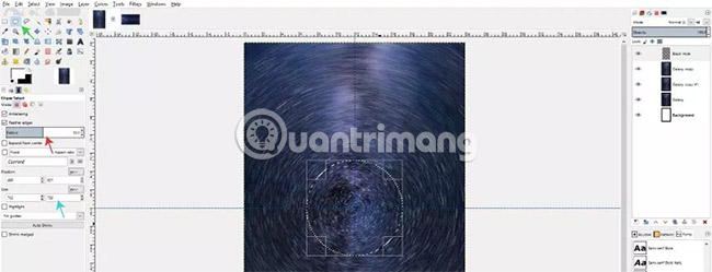 Lặp lại bước này cho đường chuẩn ngang