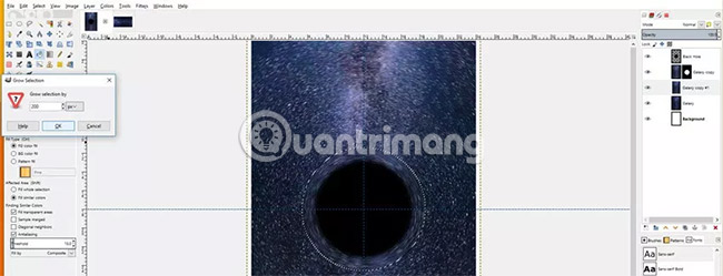 Tùy chọn này sẽ tạo một layer mask từ vùng chọn hình elip vừa vẽ