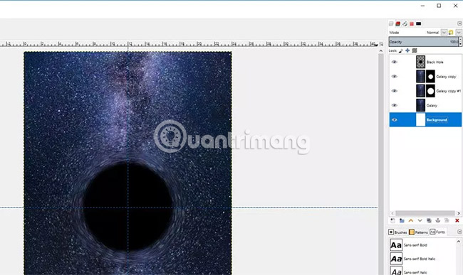 Nhấp chuột phải vào layer Galaxy copy #1