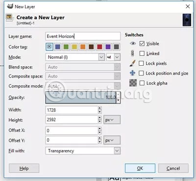 Tăng diện tích thêm 50pixel