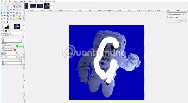 Con trỏ chuột sẽ trông giống như một paint brush