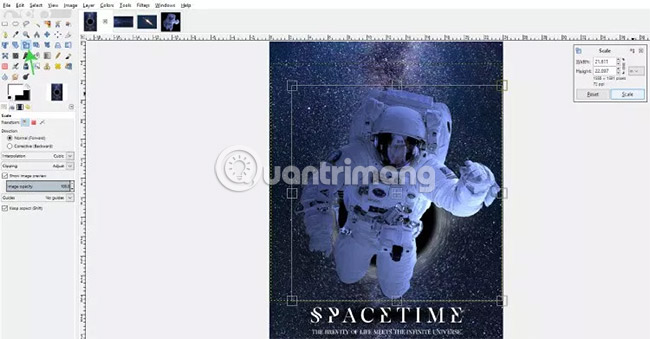 Hình ảnh phi hành gia trên canvas
