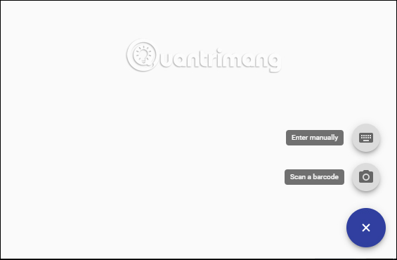 Chọn phương thức thêm tài khoản