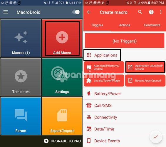 Nhấp vào nút Add Macro