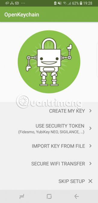 Khởi chạy OpenKeychain