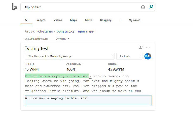 Kiểm tra tốc độ đánh máy