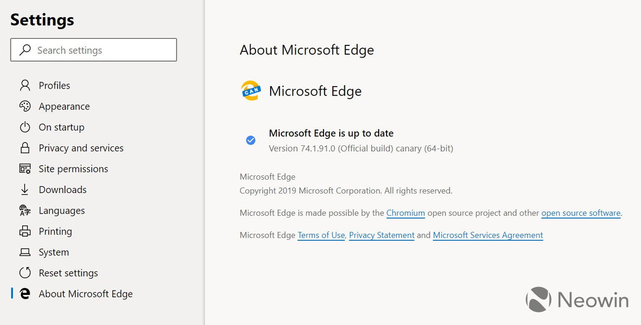 Giao diện cài đặt của Microsoft Edge mới đậm chất Windows 4