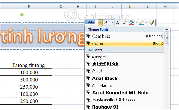 Cách chèn WordArt trong Excel - Ảnh minh hoạ 3