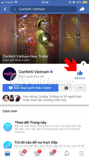 Nhận thông báo Confetti Việt Nam