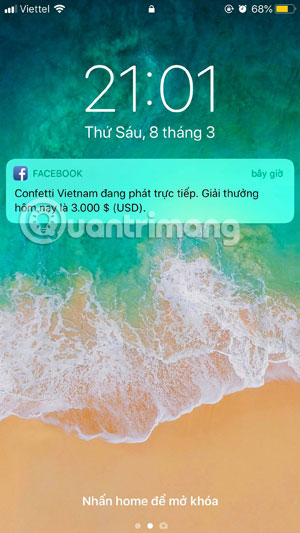 Đếm ngược thời gian Confetti Việt Nam