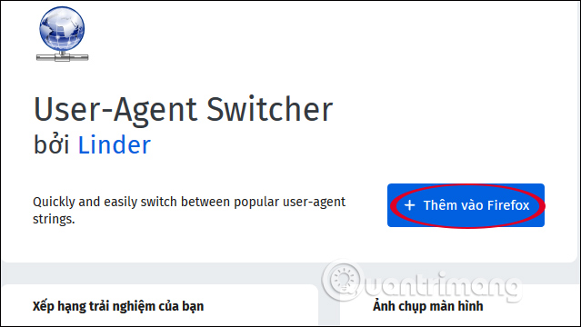 Cài đặt tiện ích