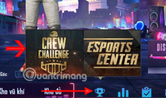 Bấm chọn Crew Challenge