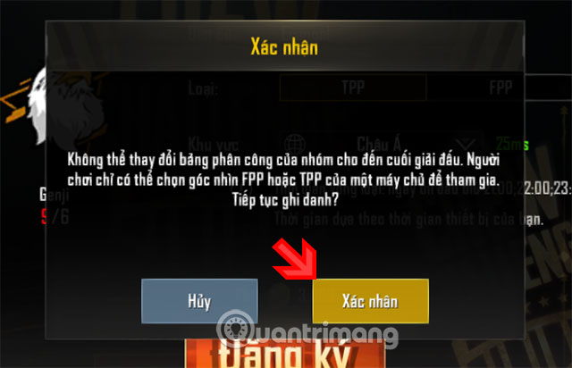 Bấm chọn Crew Challenge