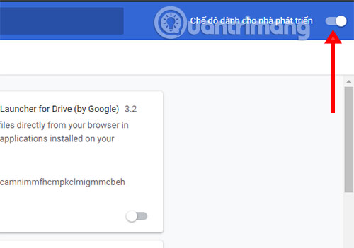 Bảng tiện ích Chrome