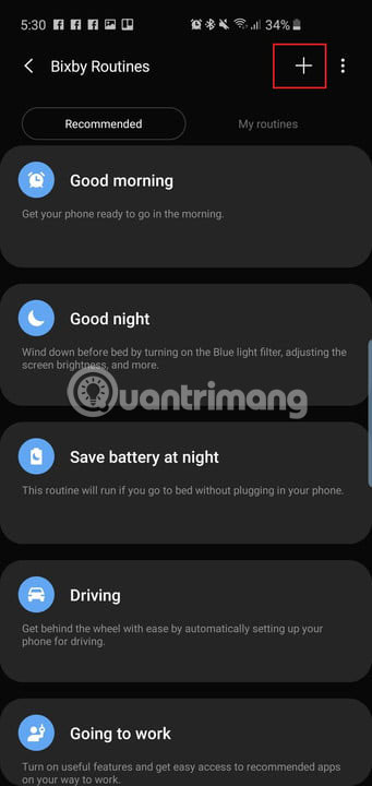 Bixby Routines