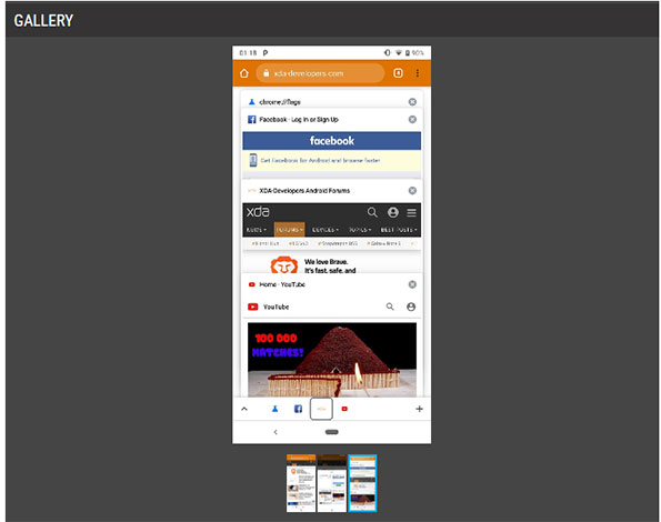 Bằng cách nhấn vào dấu mũ, người dùng cũng có thể mở ra một overlay