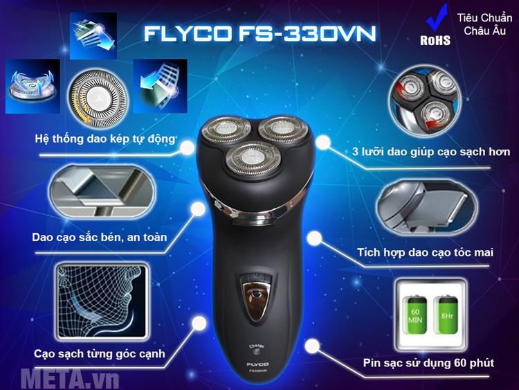 Máy cạo râu Flyco FS-330 VN