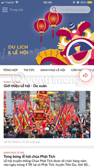 Du lịch, lễ hội