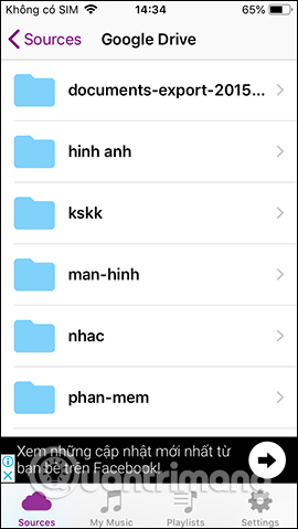 Giao diện lưu trữ
