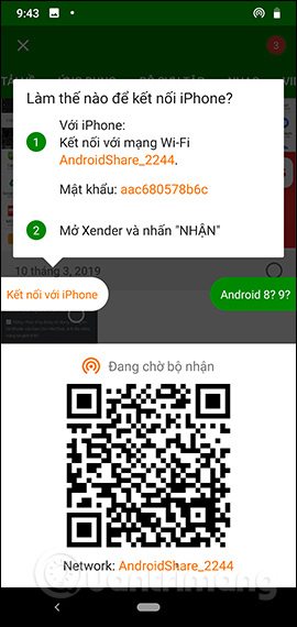 Hiện tên WiFi