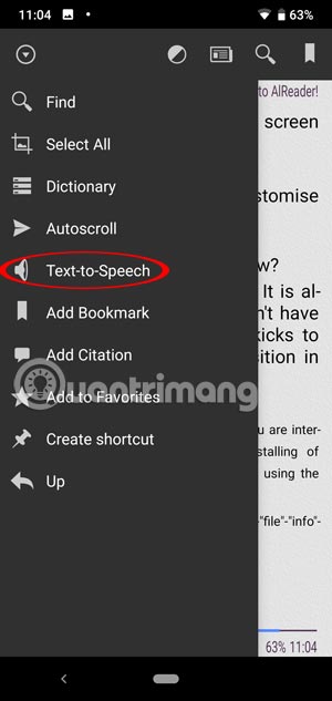 Hướng dẫn kết hợp Alreader và Text to Speech để nghe đọc sách trên Android