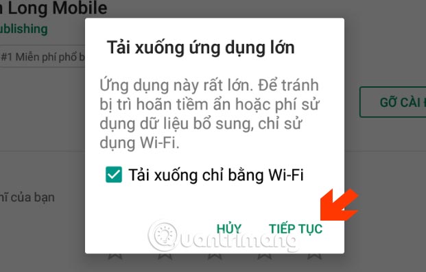 Tải Tân Thiên Long Mobile bằng Wifi