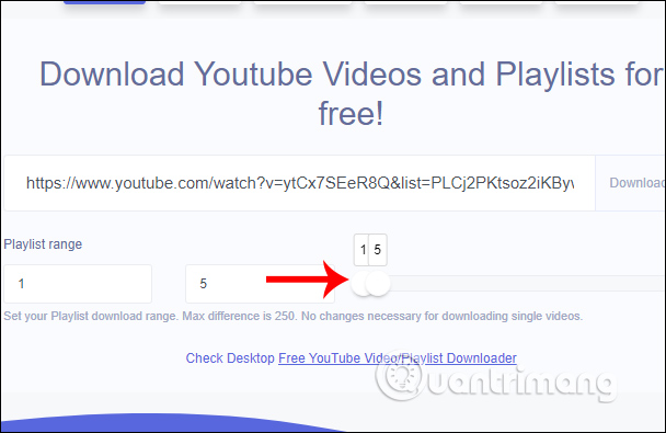 Chọn số lượng video muốn tải