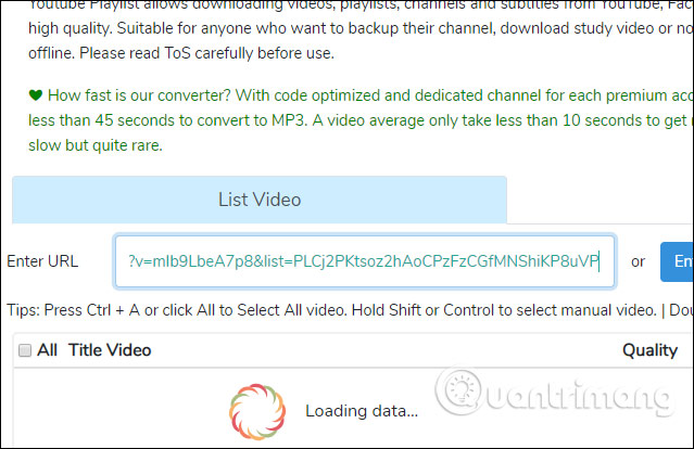 YouTubePlaylist.cc tải video