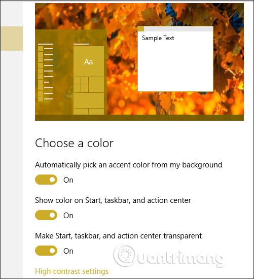 Tự động chỉnh màu 