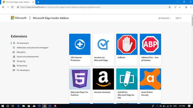 Website này chứa nhiều extension thuộc các chủ đề khác nhau