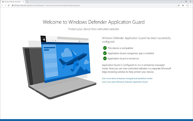 Windows Defender - Application Guard Extension 1