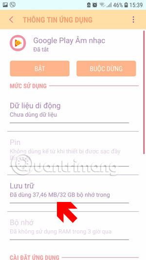 Lưu trữ ứng dụng