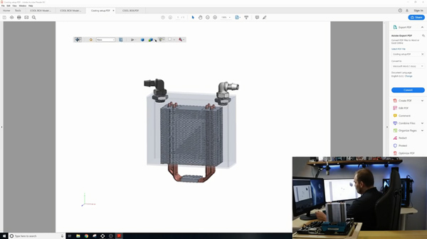 Thiết kế cái hộp nhựa sao cho đặt vừa khối tản nhiệt
