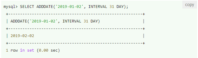 Hàm ADDDATE() trong SQL